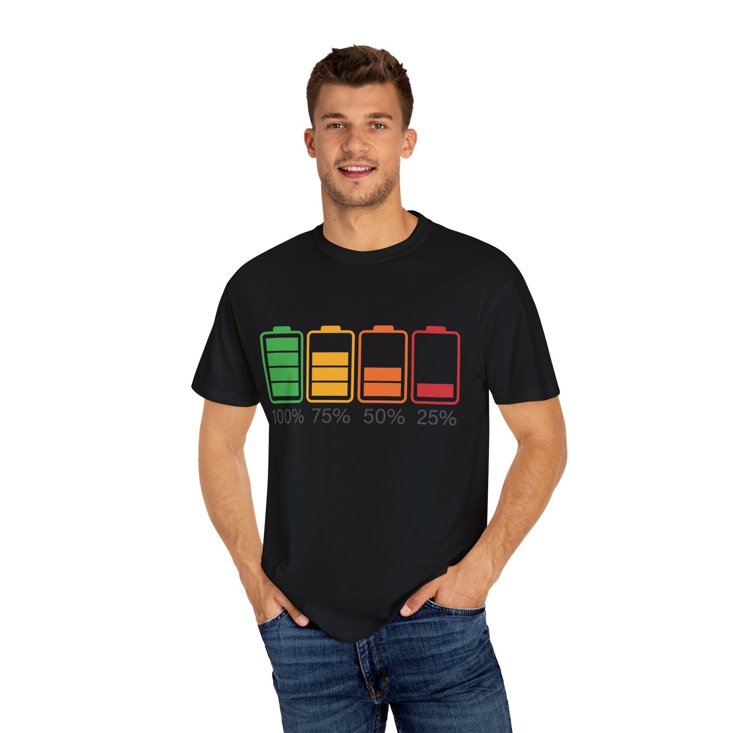 Batteries Charging - Garment-Dyed T-shirt