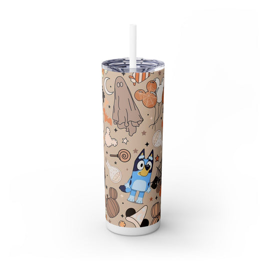 Spoke Vibes Halloween - Skinny Tumbler with Straw, 20oz