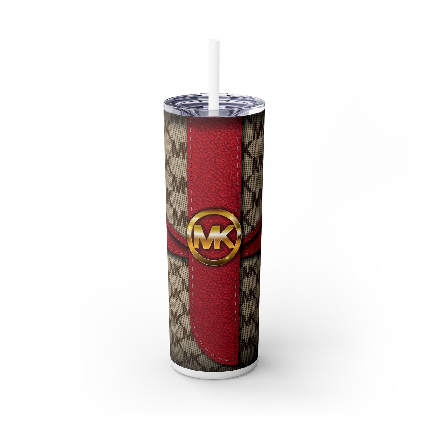 MK Bag Design - Skinny Tumbler with Straw, 20oz