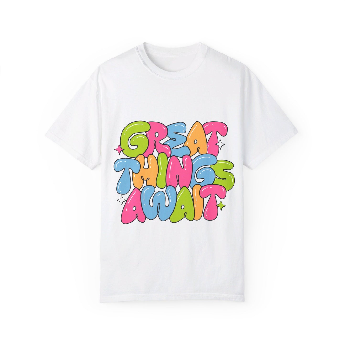 Great Things Await - Garment-Dyed T-shirt