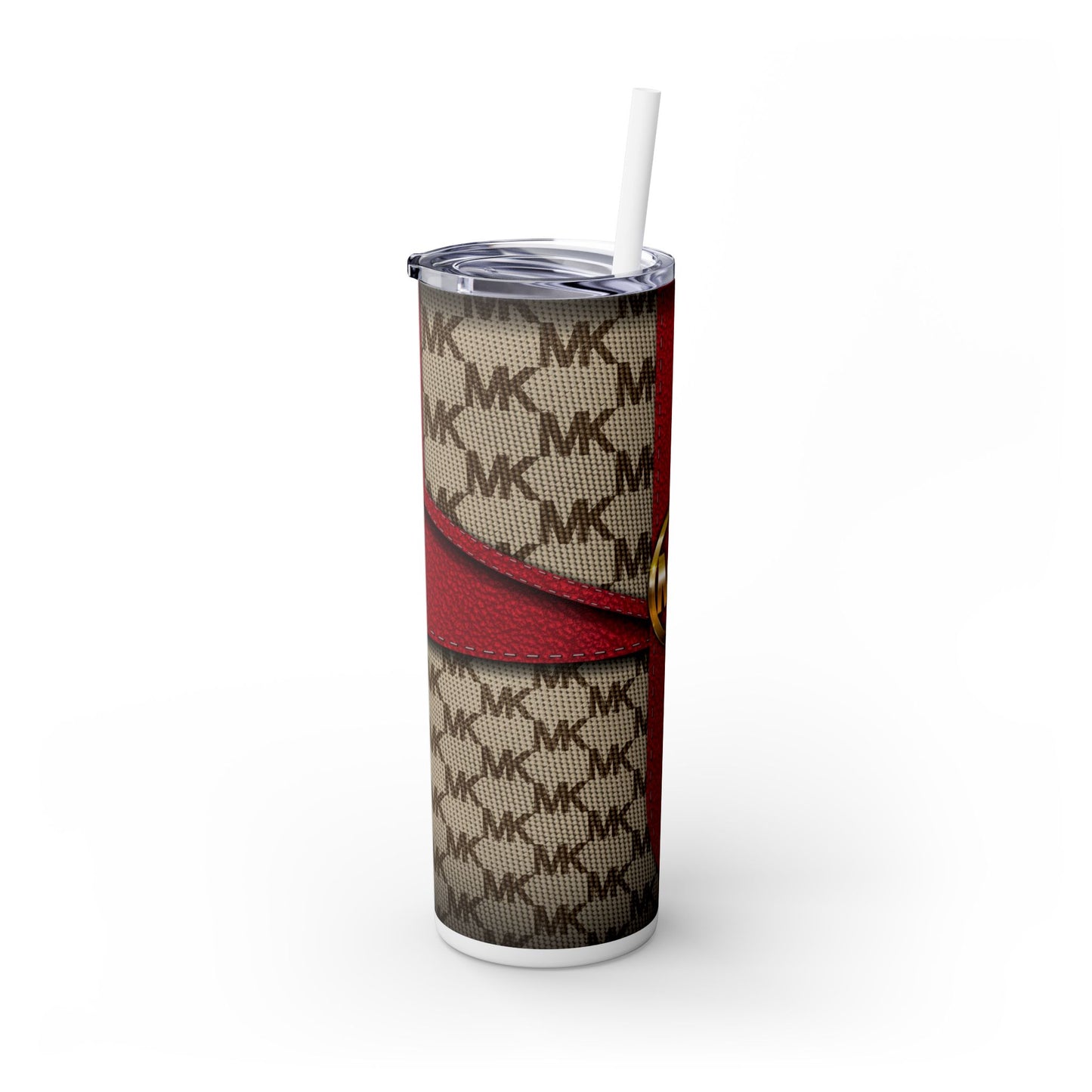 MK Bag Design - Skinny Tumbler with Straw, 20oz