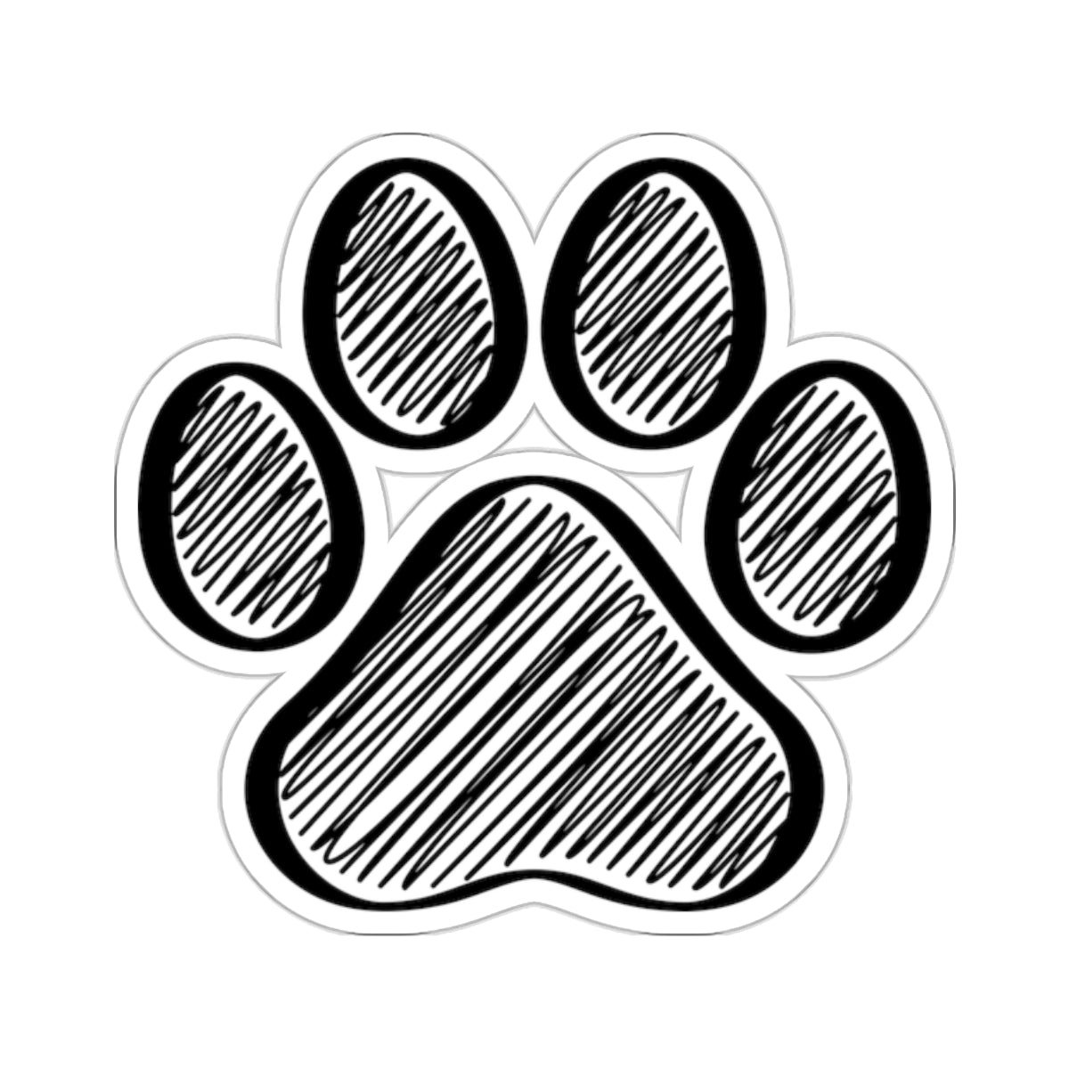 Dog Paw - Kiss-Cut Stickers