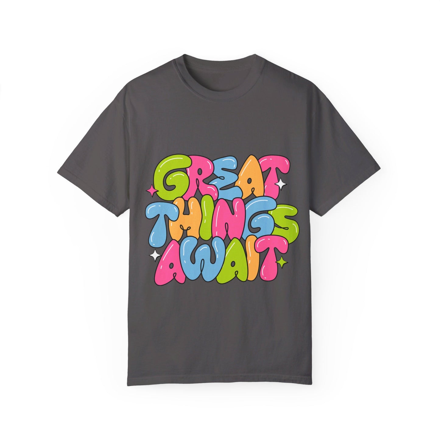 Great Things Await - Garment-Dyed T-shirt