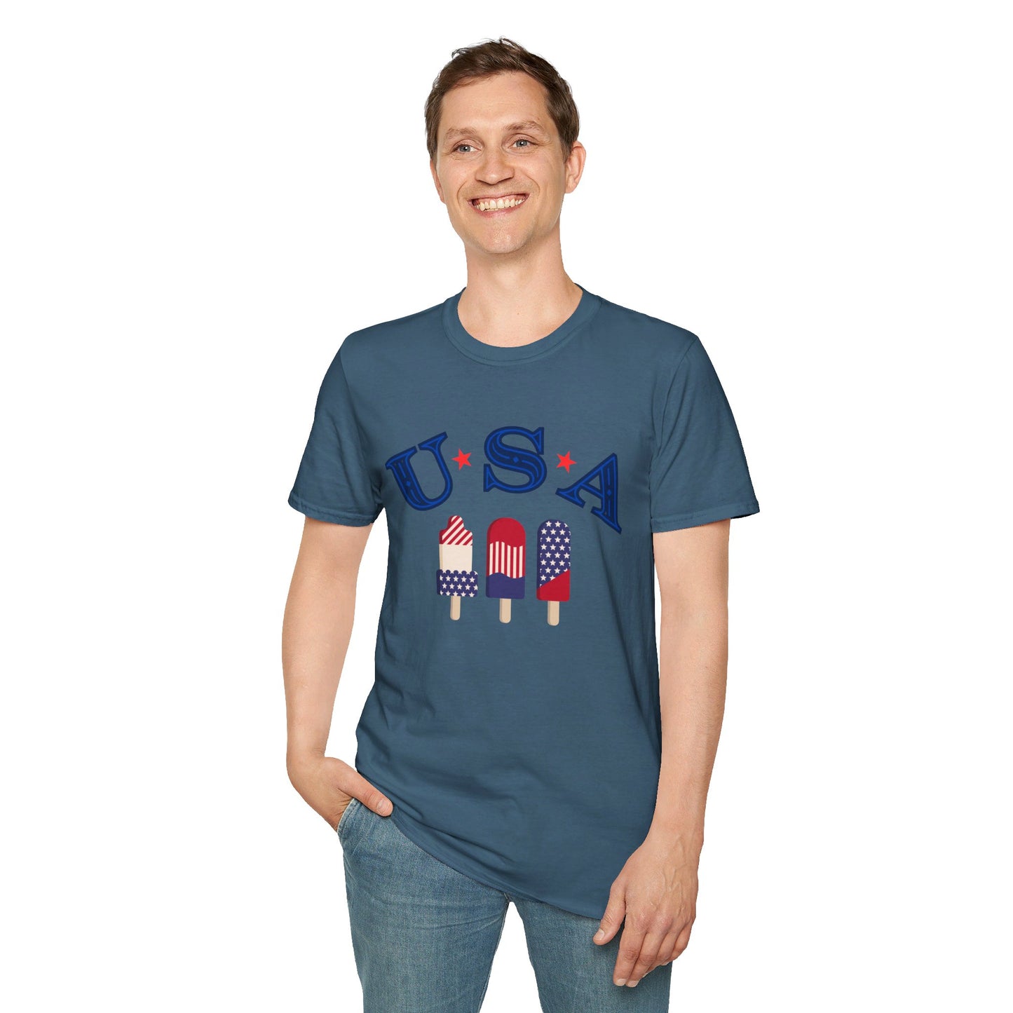 America - Unisex Softstyle T-Shirt