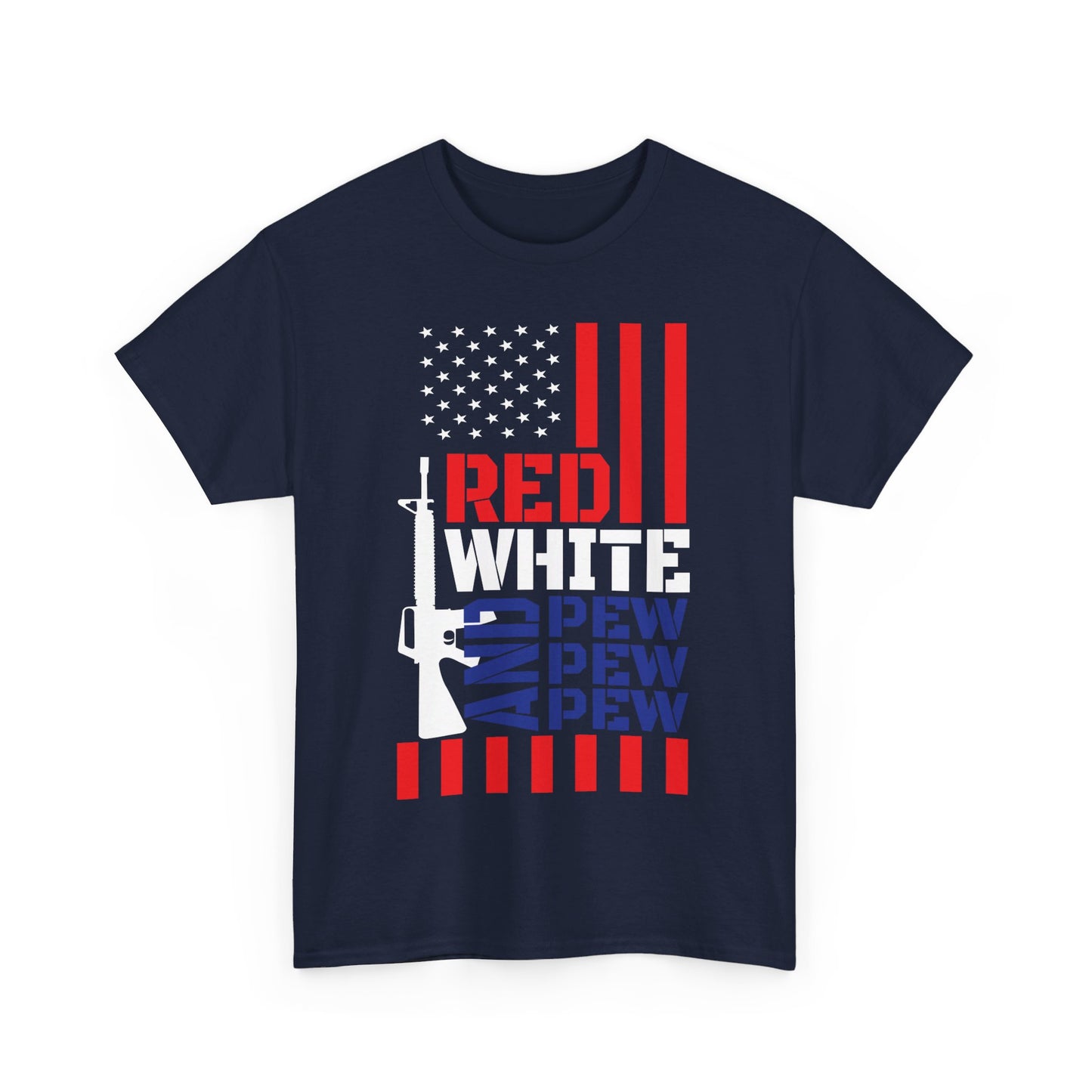 Red White and Blue - Cotton T-Shirts