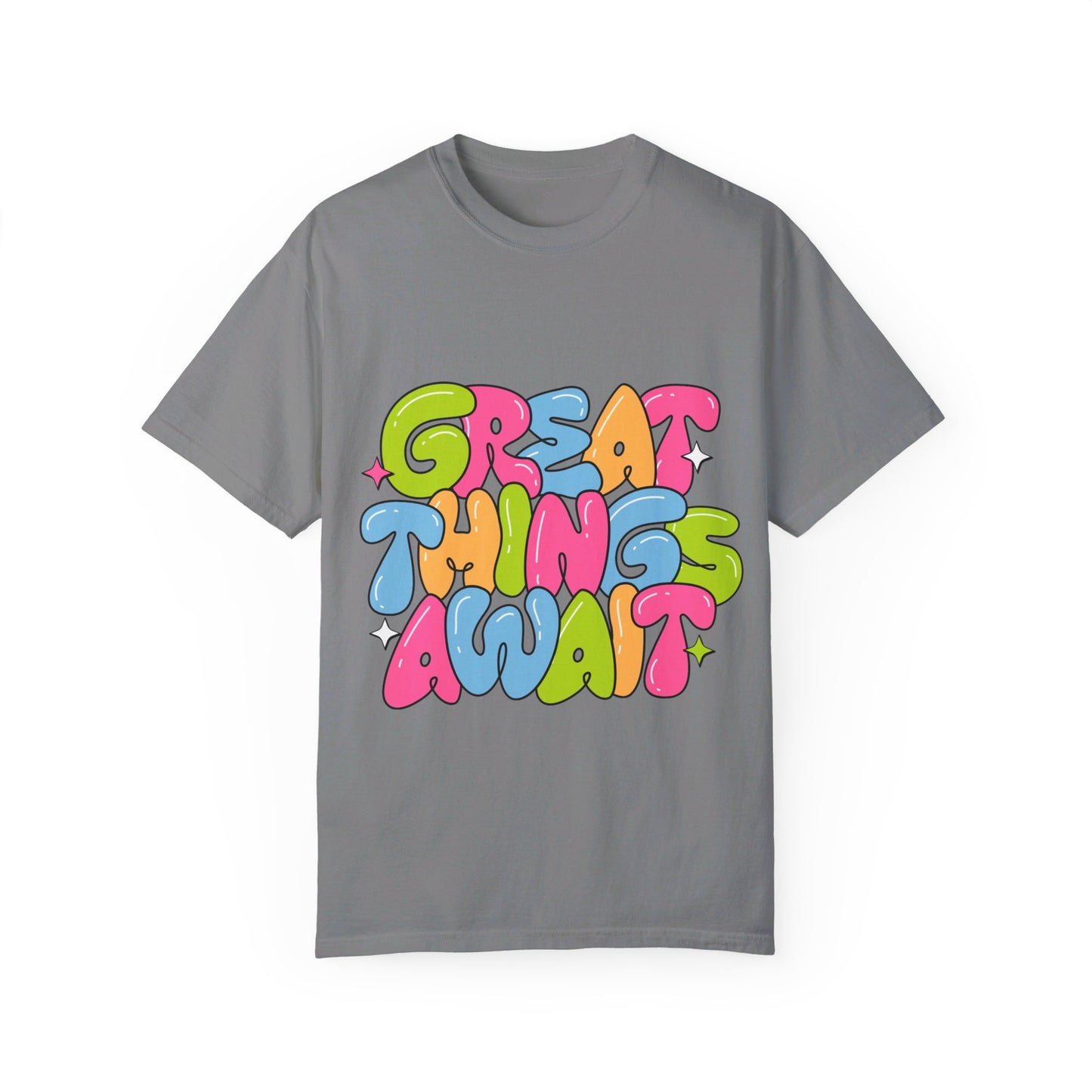 Great Things Await - Garment-Dyed T-shirt