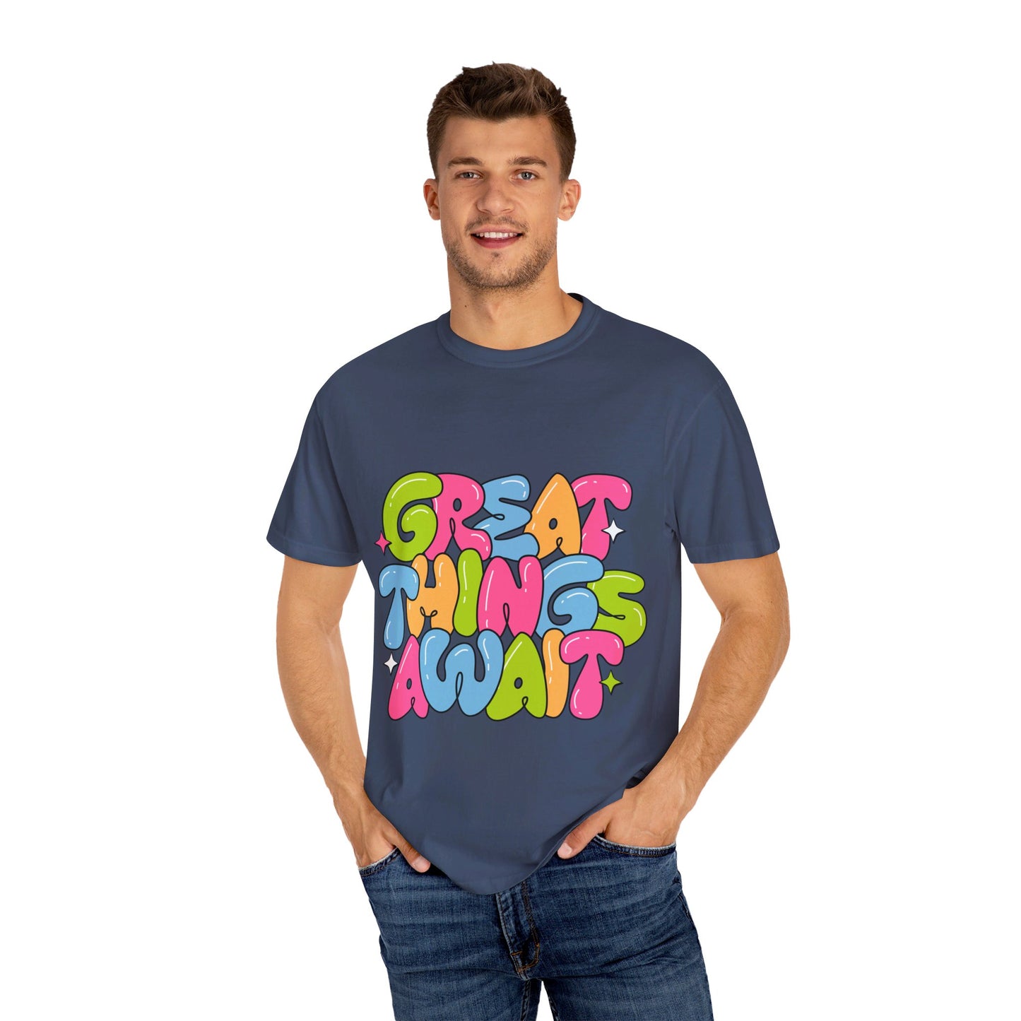 Great Things Await - Garment-Dyed T-shirt