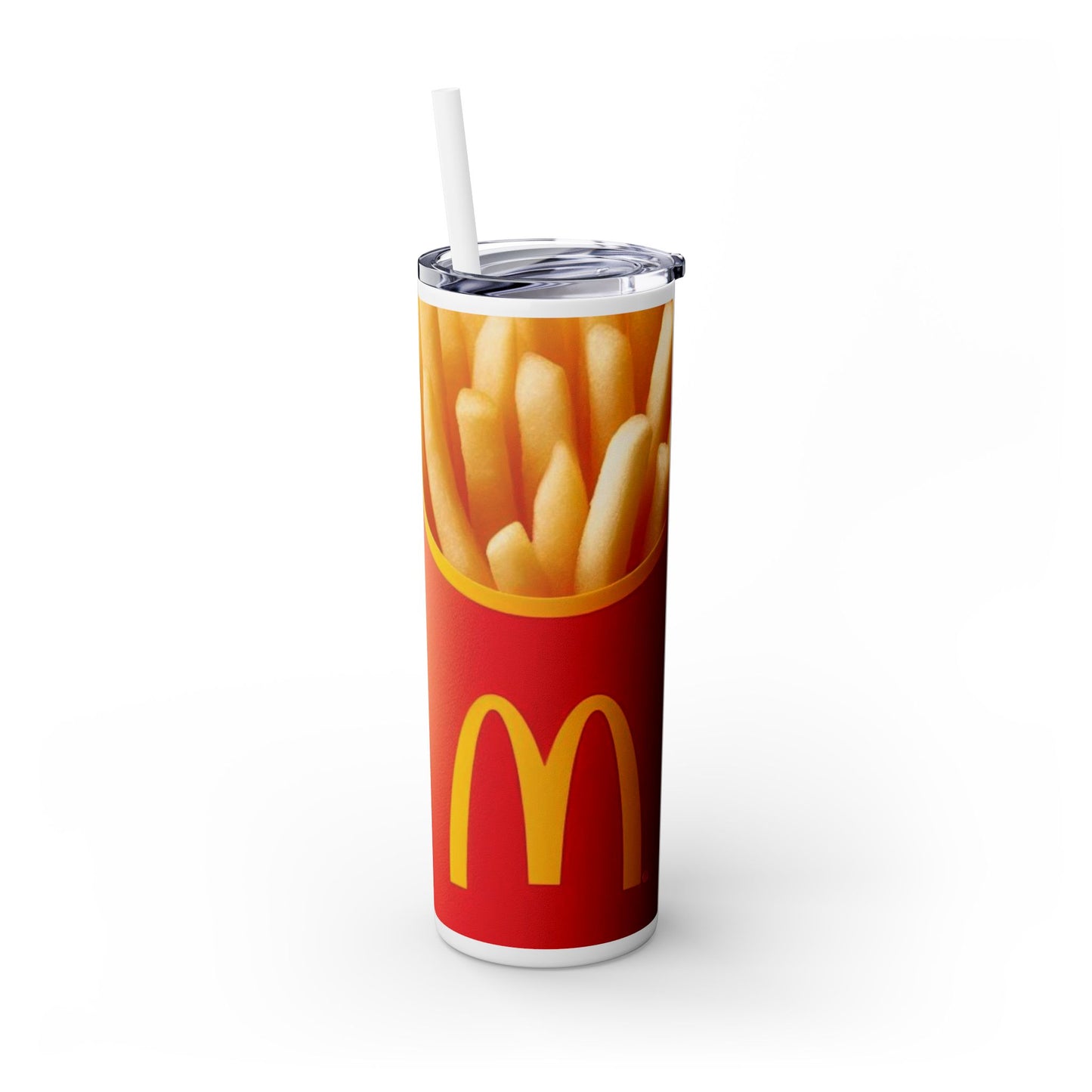 French Fries MD Design - Skinny Tumbler with Straw, 20oz