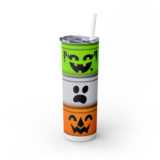 Halloween Cups - Skinny Tumbler with Straw, 20oz