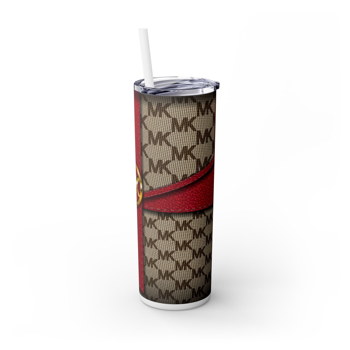 MK Bag Design - Skinny Tumbler with Straw, 20oz