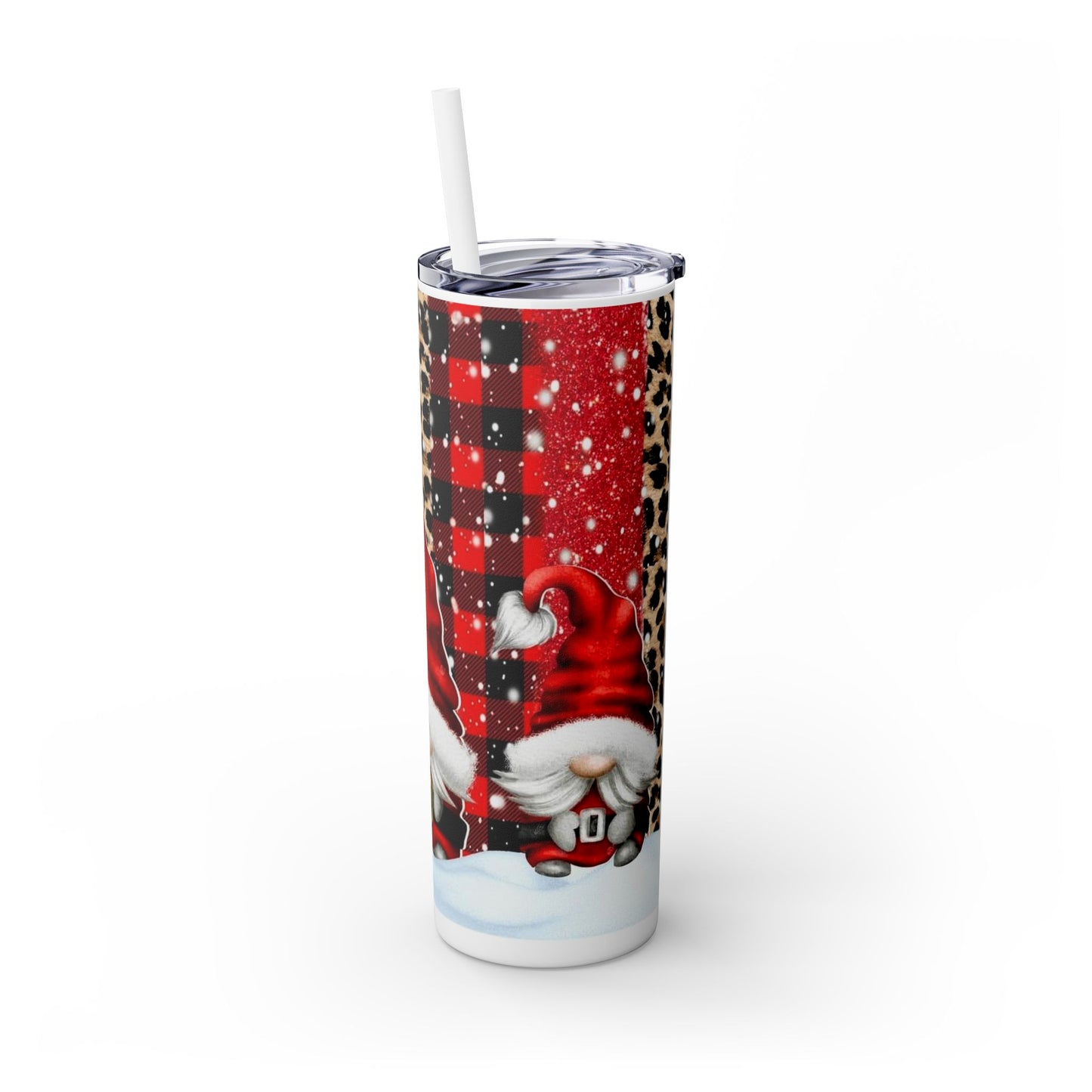 Gnome Skinny Tumbler with Straw, 20oz