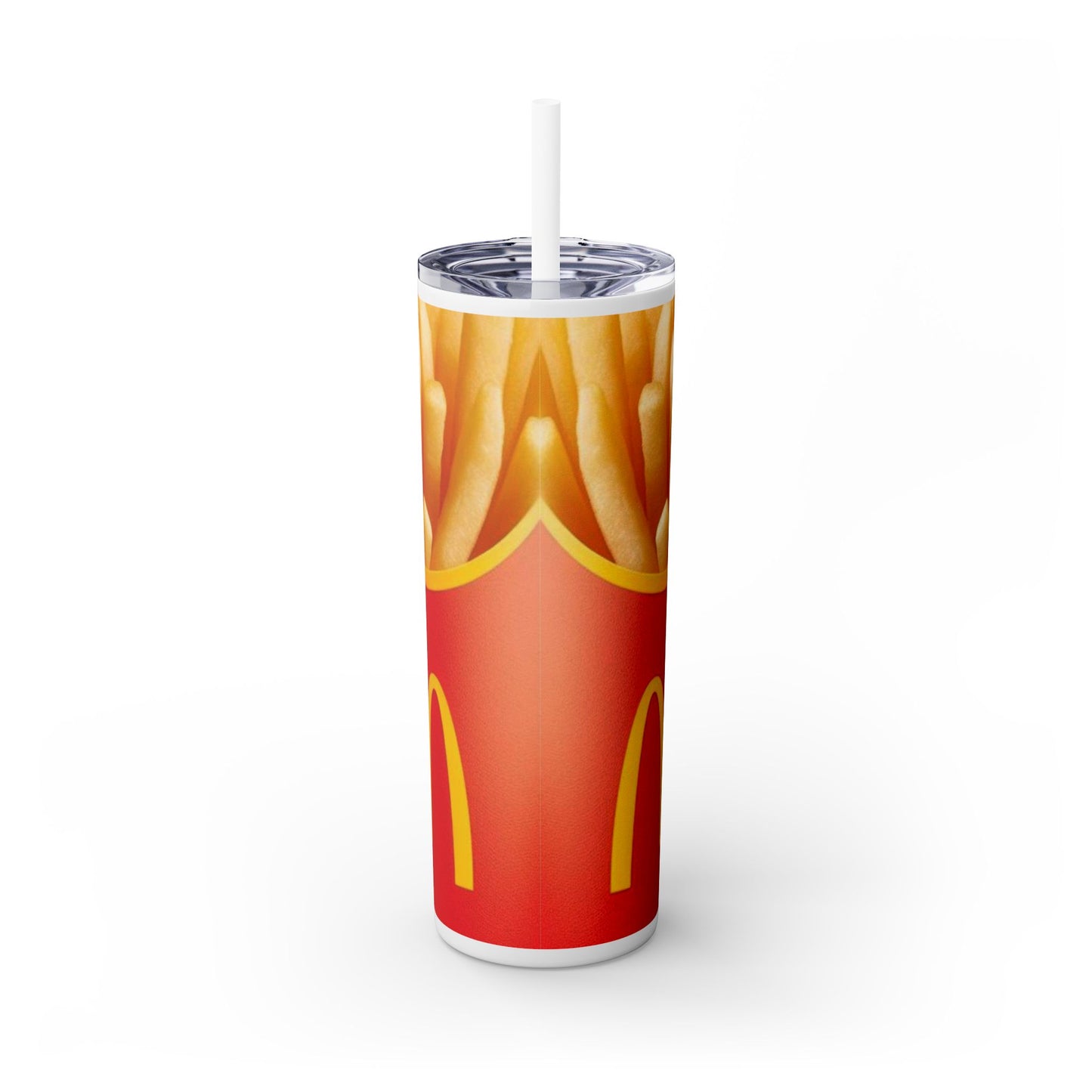 French Fries MD Design - Skinny Tumbler with Straw, 20oz