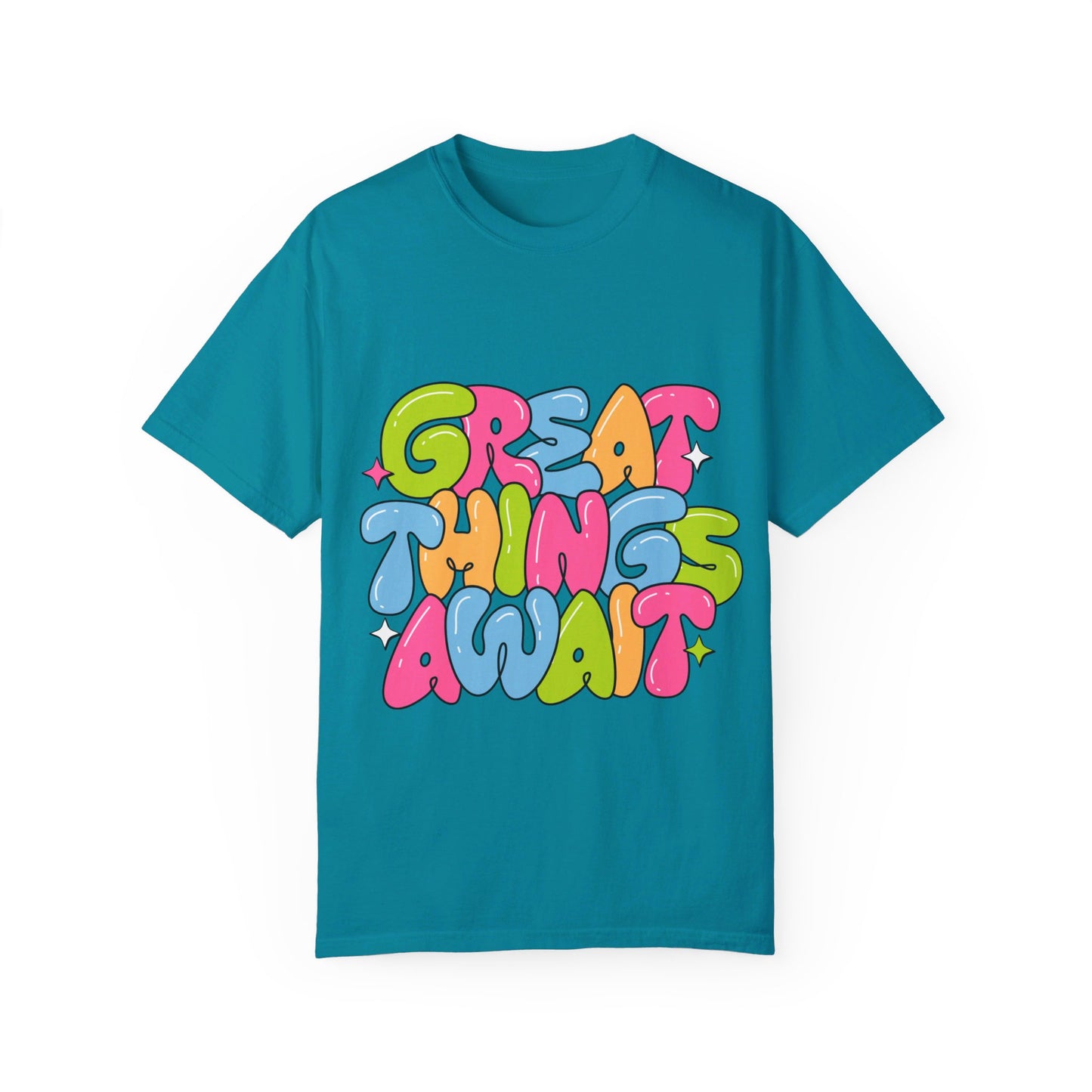 Great Things Await - Garment-Dyed T-shirt