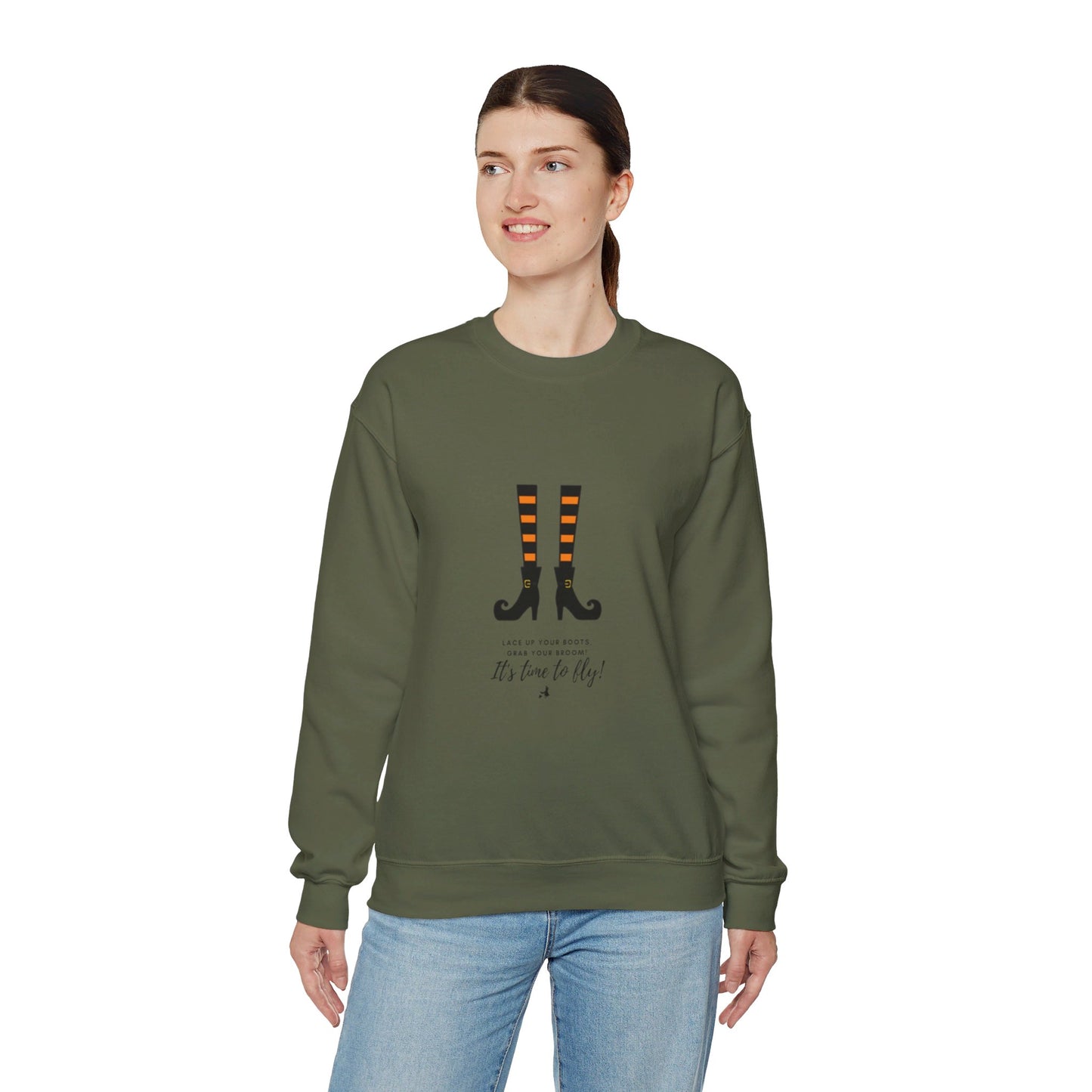 It is Time to Fly - Halloween -  Crewneck Sweatshirt